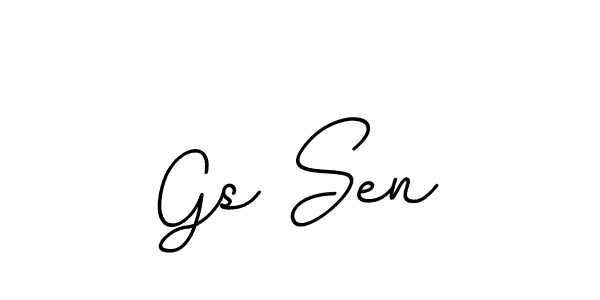 You should practise on your own different ways (BallpointsItalic-DORy9) to write your name (Gs Sen) in signature. don't let someone else do it for you. Gs Sen signature style 11 images and pictures png