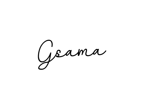 Also we have Gsama name is the best signature style. Create professional handwritten signature collection using BallpointsItalic-DORy9 autograph style. Gsama signature style 11 images and pictures png