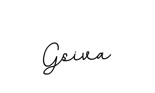 Design your own signature with our free online signature maker. With this signature software, you can create a handwritten (BallpointsItalic-DORy9) signature for name Gsiva. Gsiva signature style 11 images and pictures png