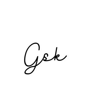 Use a signature maker to create a handwritten signature online. With this signature software, you can design (BallpointsItalic-DORy9) your own signature for name Gsk. Gsk signature style 11 images and pictures png