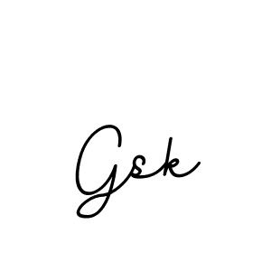 Use a signature maker to create a handwritten signature online. With this signature software, you can design (BallpointsItalic-DORy9) your own signature for name Gsk. Gsk signature style 11 images and pictures png