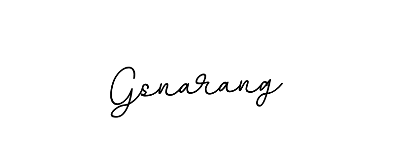 How to make Gsnarang name signature. Use BallpointsItalic-DORy9 style for creating short signs online. This is the latest handwritten sign. Gsnarang signature style 11 images and pictures png