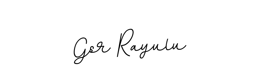 Gsr Rayulu stylish signature style. Best Handwritten Sign (BallpointsItalic-DORy9) for my name. Handwritten Signature Collection Ideas for my name Gsr Rayulu. Gsr Rayulu signature style 11 images and pictures png