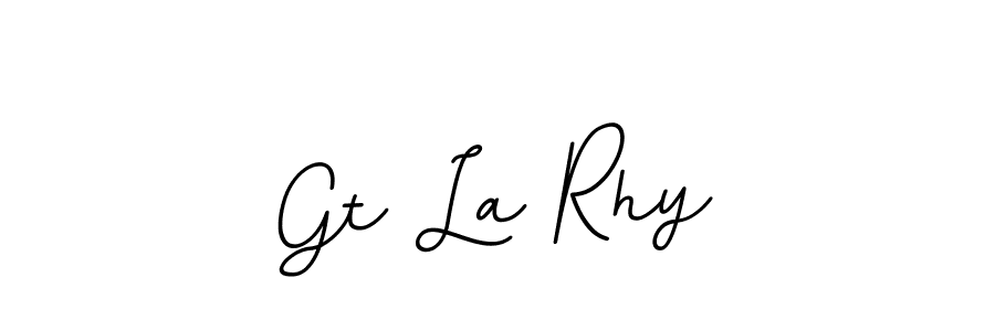 How to make Gt La Rhy name signature. Use BallpointsItalic-DORy9 style for creating short signs online. This is the latest handwritten sign. Gt La Rhy signature style 11 images and pictures png