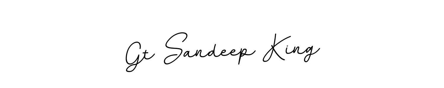 Similarly BallpointsItalic-DORy9 is the best handwritten signature design. Signature creator online .You can use it as an online autograph creator for name Gt Sandeep King. Gt Sandeep King signature style 11 images and pictures png
