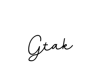 Make a beautiful signature design for name Gtak. With this signature (BallpointsItalic-DORy9) style, you can create a handwritten signature for free. Gtak signature style 11 images and pictures png