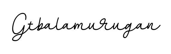 Get inspired by this graceful BallpointsItalic-DORy9 signature style for name Gtbalamurugan. Smooth loops and balanced proportions for everyday use. Gtbalamurugan signature style 11 images and pictures png