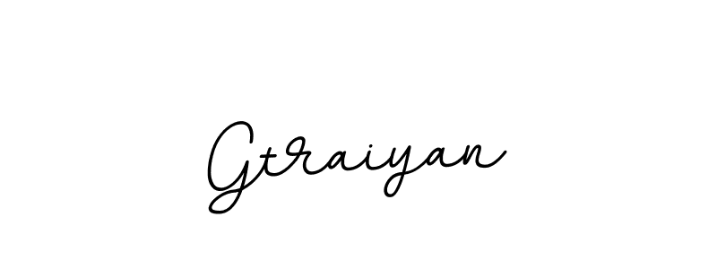 You can use this online signature creator to create a handwritten signature for the name Gtraiyan. This is the best online autograph maker. Gtraiyan signature style 11 images and pictures png