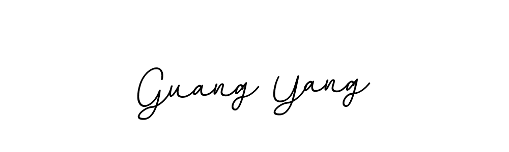 The best way (BallpointsItalic-DORy9) to make a short signature is to pick only two or three words in your name. The name Guang Yang include a total of six letters. For converting this name. Guang Yang signature style 11 images and pictures png