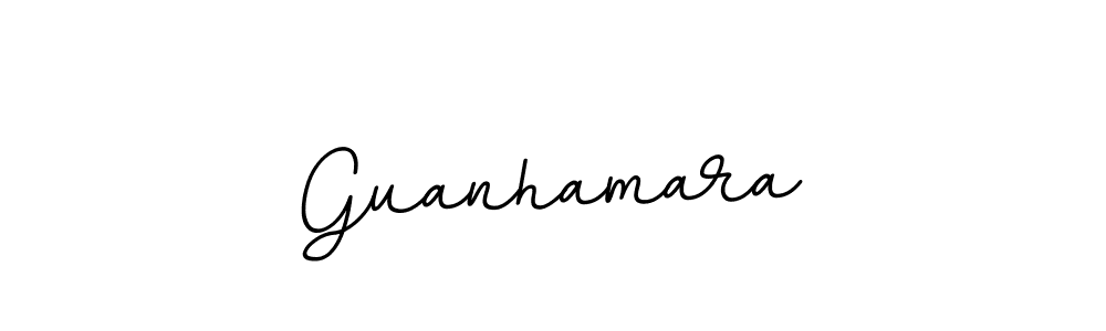 Make a beautiful signature design for name Guanhamara. With this signature (BallpointsItalic-DORy9) style, you can create a handwritten signature for free. Guanhamara signature style 11 images and pictures png