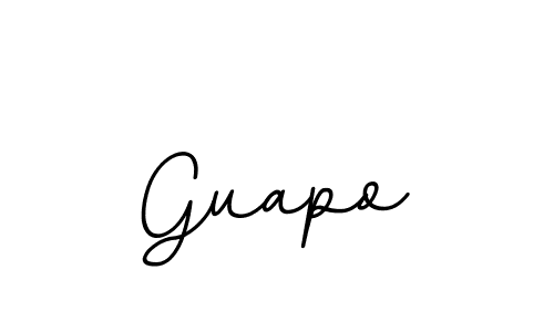 Design your own signature with our free online signature maker. With this signature software, you can create a handwritten (BallpointsItalic-DORy9) signature for name Guapo. Guapo signature style 11 images and pictures png