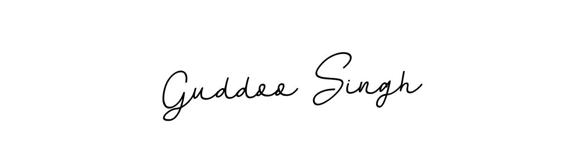 Create a beautiful signature design for name Guddoo Singh. With this signature (BallpointsItalic-DORy9) fonts, you can make a handwritten signature for free. Guddoo Singh signature style 11 images and pictures png