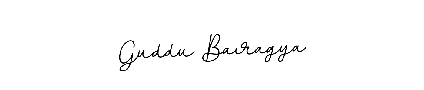 How to make Guddu Bairagya name signature. Use BallpointsItalic-DORy9 style for creating short signs online. This is the latest handwritten sign. Guddu Bairagya signature style 11 images and pictures png