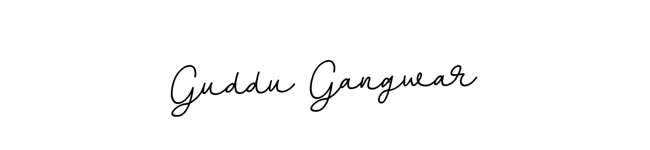 Make a beautiful signature design for name Guddu Gangwar. With this signature (BallpointsItalic-DORy9) style, you can create a handwritten signature for free. Guddu Gangwar signature style 11 images and pictures png