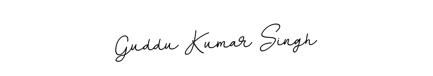 Use a signature maker to create a handwritten signature online. With this signature software, you can design (BallpointsItalic-DORy9) your own signature for name Guddu Kumar Singh. Guddu Kumar Singh signature style 11 images and pictures png