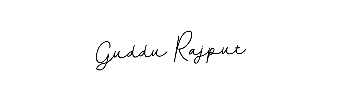 How to make Guddu Rajput name signature. Use BallpointsItalic-DORy9 style for creating short signs online. This is the latest handwritten sign. Guddu Rajput signature style 11 images and pictures png