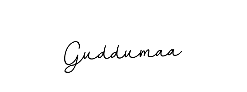 Use a signature maker to create a handwritten signature online. With this signature software, you can design (BallpointsItalic-DORy9) your own signature for name Guddumaa. Guddumaa signature style 11 images and pictures png