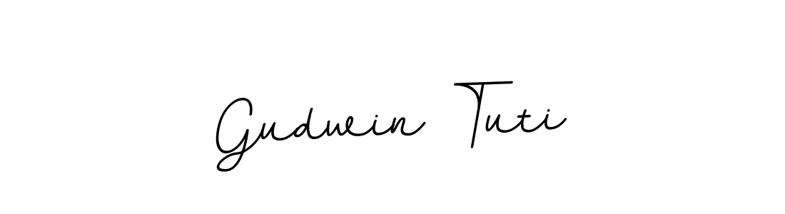 Design your own signature with our free online signature maker. With this signature software, you can create a handwritten (BallpointsItalic-DORy9) signature for name Gudwin Tuti. Gudwin Tuti signature style 11 images and pictures png