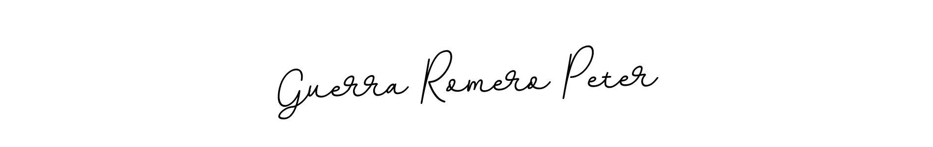 Design your own signature with our free online signature maker. With this signature software, you can create a handwritten (BallpointsItalic-DORy9) signature for name Guerra Romero Peter. Guerra Romero Peter signature style 11 images and pictures png