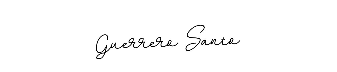 Create a beautiful signature design for name Guerrero Santo. With this signature (BallpointsItalic-DORy9) fonts, you can make a handwritten signature for free. Guerrero Santo signature style 11 images and pictures png