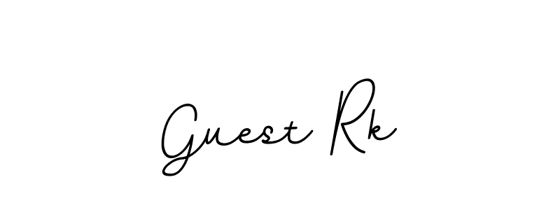 Make a beautiful signature design for name Guest Rk. With this signature (BallpointsItalic-DORy9) style, you can create a handwritten signature for free. Guest Rk signature style 11 images and pictures png