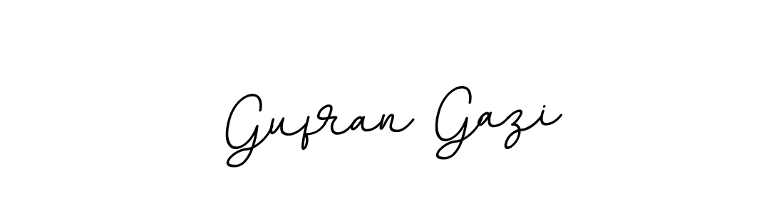 How to make Gufran Gazi name signature. Use BallpointsItalic-DORy9 style for creating short signs online. This is the latest handwritten sign. Gufran Gazi signature style 11 images and pictures png