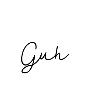 Make a beautiful signature design for name Guh. With this signature (BallpointsItalic-DORy9) style, you can create a handwritten signature for free. Guh signature style 11 images and pictures png