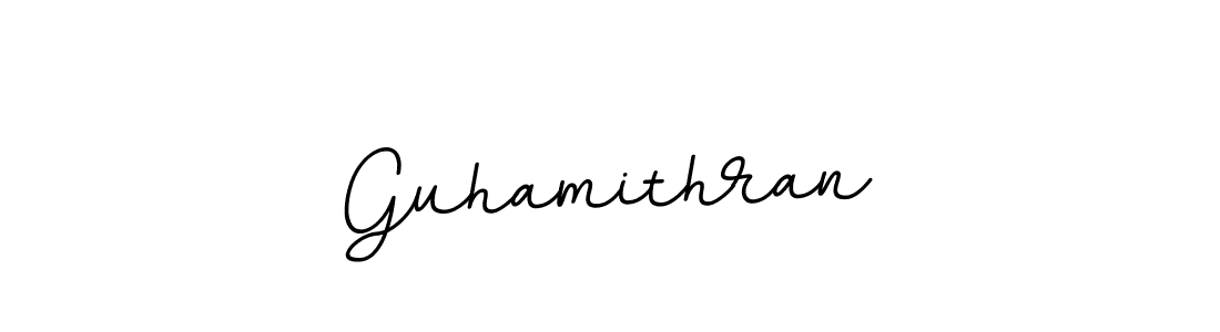 Design your own signature with our free online signature maker. With this signature software, you can create a handwritten (BallpointsItalic-DORy9) signature for name Guhamithran. Guhamithran signature style 11 images and pictures png