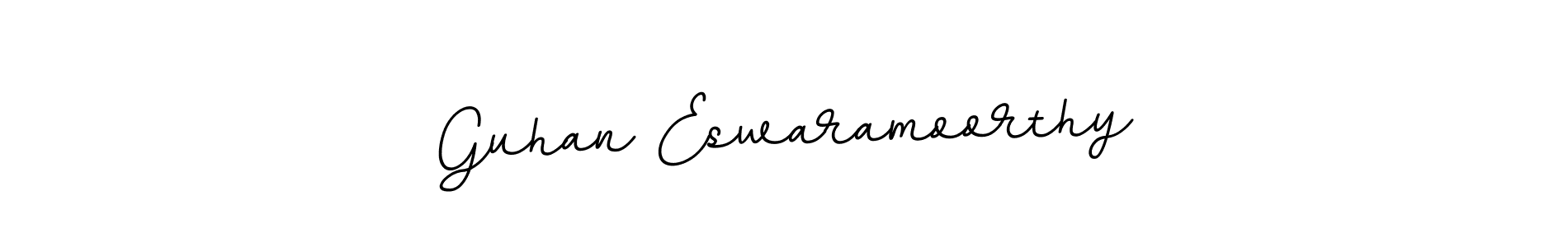 How to make Guhan Eswaramoorthy name signature. Use BallpointsItalic-DORy9 style for creating short signs online. This is the latest handwritten sign. Guhan Eswaramoorthy signature style 11 images and pictures png
