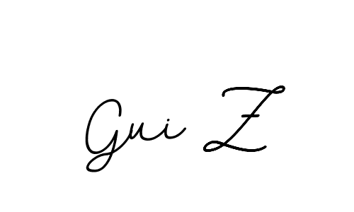 Also we have Gui Z name is the best signature style. Create professional handwritten signature collection using BallpointsItalic-DORy9 autograph style. Gui Z signature style 11 images and pictures png