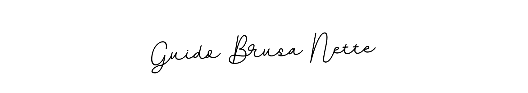 Use a signature maker to create a handwritten signature online. With this signature software, you can design (BallpointsItalic-DORy9) your own signature for name Guido Brusa Nette. Guido Brusa Nette signature style 11 images and pictures png