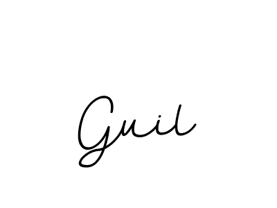 It looks lik you need a new signature style for name Guil. Design unique handwritten (BallpointsItalic-DORy9) signature with our free signature maker in just a few clicks. Guil signature style 11 images and pictures png