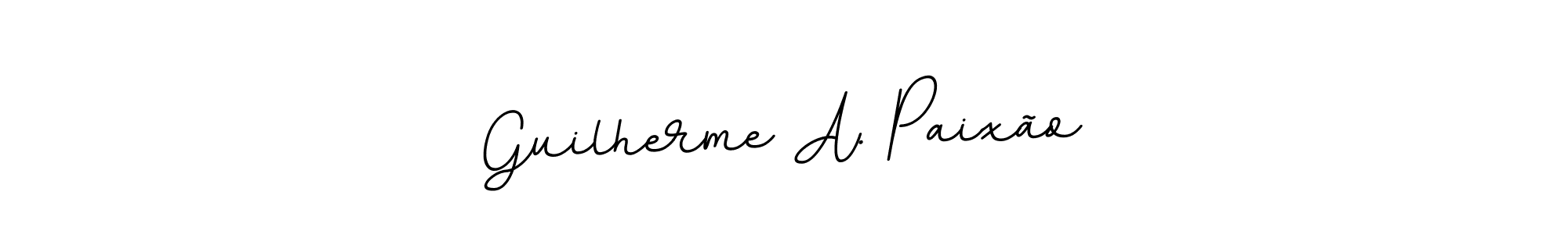 How to make Guilherme A. Paixão name signature. Use BallpointsItalic-DORy9 style for creating short signs online. This is the latest handwritten sign. Guilherme A. Paixão signature style 11 images and pictures png