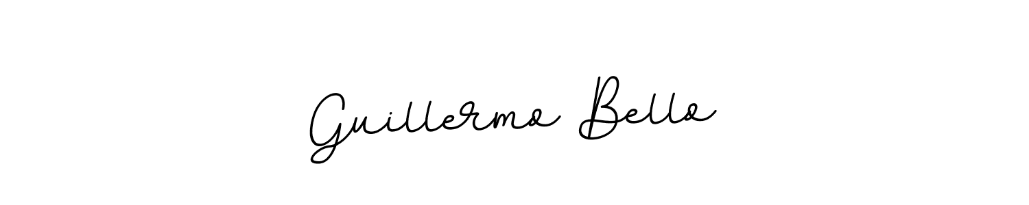 How to Draw Guillermo Bello signature style? BallpointsItalic-DORy9 is a latest design signature styles for name Guillermo Bello. Guillermo Bello signature style 11 images and pictures png