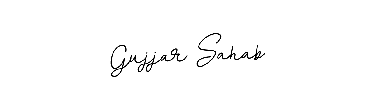 The best way (BallpointsItalic-DORy9) to make a short signature is to pick only two or three words in your name. The name Gujjar Sahab include a total of six letters. For converting this name. Gujjar Sahab signature style 11 images and pictures png