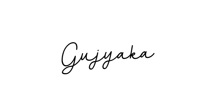 Create a beautiful signature design for name Gujyaka. With this signature (BallpointsItalic-DORy9) fonts, you can make a handwritten signature for free. Gujyaka signature style 11 images and pictures png