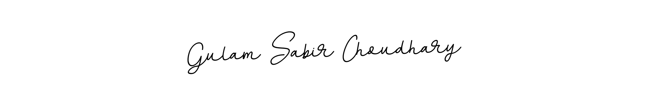 How to make Gulam Sabir Choudhary name signature. Use BallpointsItalic-DORy9 style for creating short signs online. This is the latest handwritten sign. Gulam Sabir Choudhary signature style 11 images and pictures png