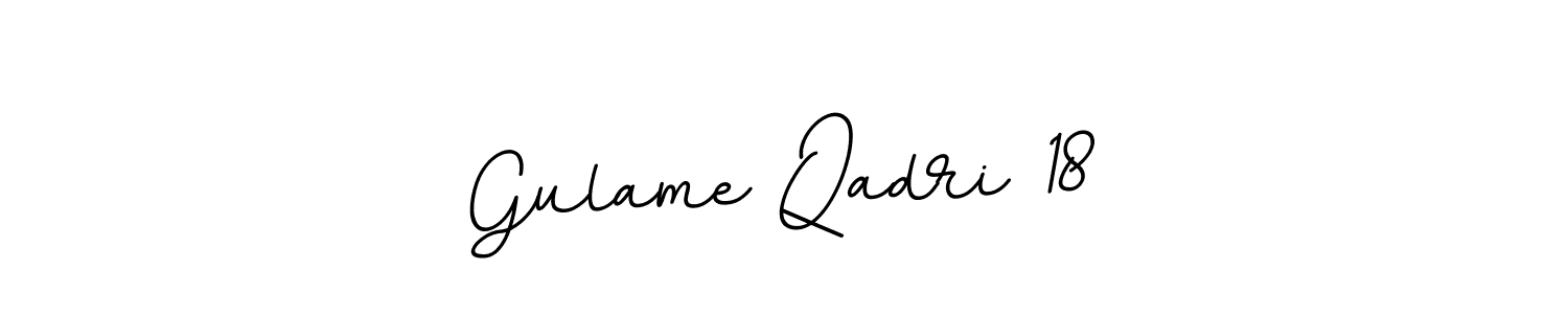 Design your own signature with our free online signature maker. With this signature software, you can create a handwritten (BallpointsItalic-DORy9) signature for name Gulame Qadri 18. Gulame Qadri 18 signature style 11 images and pictures png