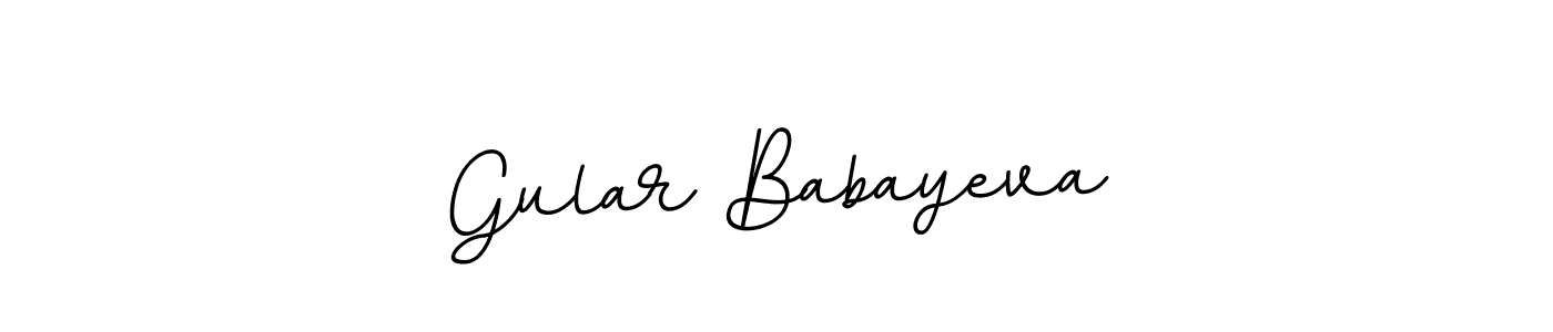 Gular Babayeva stylish signature style. Best Handwritten Sign (BallpointsItalic-DORy9) for my name. Handwritten Signature Collection Ideas for my name Gular Babayeva. Gular Babayeva signature style 11 images and pictures png