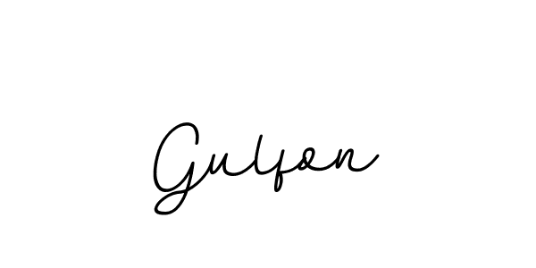 The best way (BallpointsItalic-DORy9) to make a short signature is to pick only two or three words in your name. The name Gulfon include a total of six letters. For converting this name. Gulfon signature style 11 images and pictures png