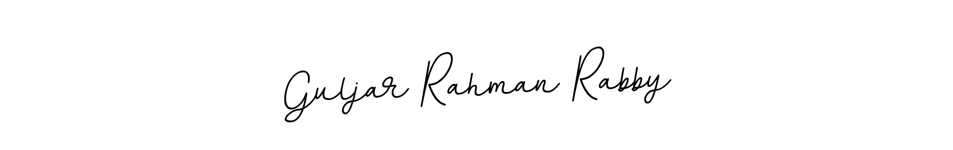 Use a signature maker to create a handwritten signature online. With this signature software, you can design (BallpointsItalic-DORy9) your own signature for name Guljar Rahman Rabby. Guljar Rahman Rabby signature style 11 images and pictures png