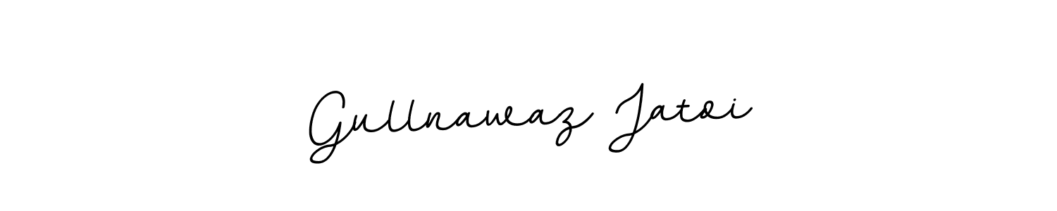 The best way (BallpointsItalic-DORy9) to make a short signature is to pick only two or three words in your name. The name Gullnawaz Jatoi include a total of six letters. For converting this name. Gullnawaz Jatoi signature style 11 images and pictures png