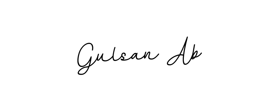 The best way (BallpointsItalic-DORy9) to make a short signature is to pick only two or three words in your name. The name Gulsan Ab include a total of six letters. For converting this name. Gulsan Ab signature style 11 images and pictures png