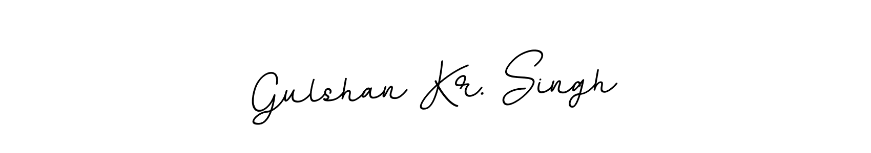 Design your own signature with our free online signature maker. With this signature software, you can create a handwritten (BallpointsItalic-DORy9) signature for name Gulshan Kr. Singh. Gulshan Kr. Singh signature style 11 images and pictures png