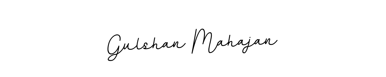 Make a beautiful signature design for name Gulshan Mahajan. With this signature (BallpointsItalic-DORy9) style, you can create a handwritten signature for free. Gulshan Mahajan signature style 11 images and pictures png