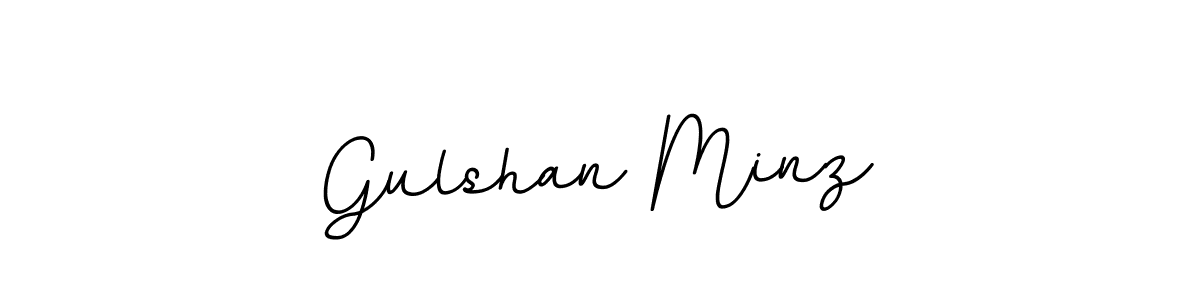 How to make Gulshan Minz name signature. Use BallpointsItalic-DORy9 style for creating short signs online. This is the latest handwritten sign. Gulshan Minz signature style 11 images and pictures png