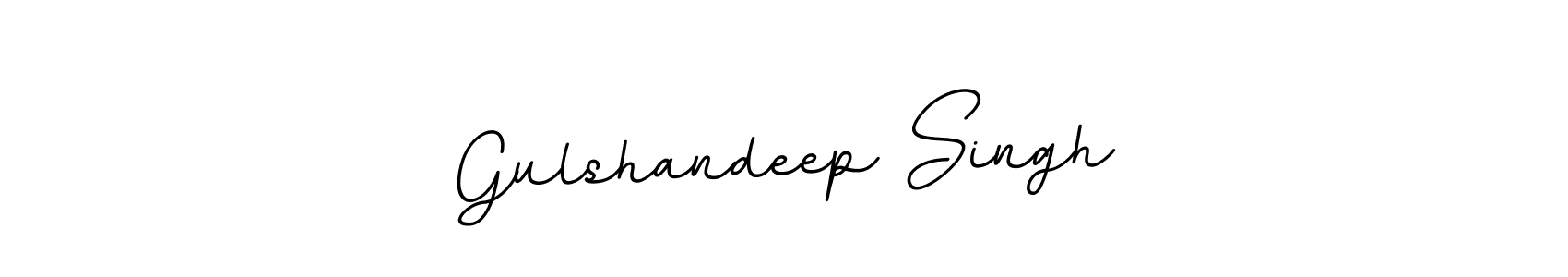 Make a beautiful signature design for name Gulshandeep Singh. With this signature (BallpointsItalic-DORy9) style, you can create a handwritten signature for free. Gulshandeep Singh signature style 11 images and pictures png