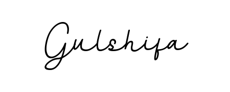 Create your official email sign-off with Gulshifa name in BallpointsItalic-DORy9 style. Crisp, clean, and perfectly legible across all screens. Gulshifa signature style 11 images and pictures png