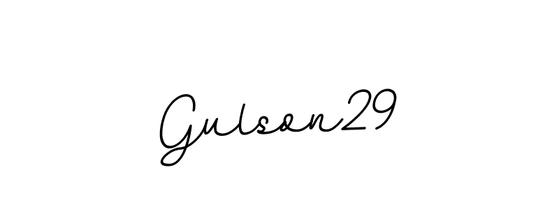 Design your own signature with our free online signature maker. With this signature software, you can create a handwritten (BallpointsItalic-DORy9) signature for name Gulson29. Gulson29 signature style 11 images and pictures png