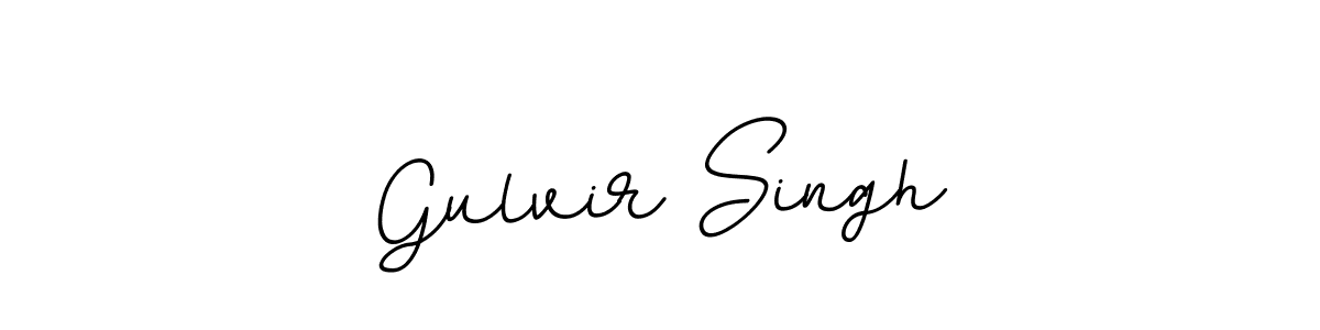 Gulvir Singh stylish signature style. Best Handwritten Sign (BallpointsItalic-DORy9) for my name. Handwritten Signature Collection Ideas for my name Gulvir Singh. Gulvir Singh signature style 11 images and pictures png